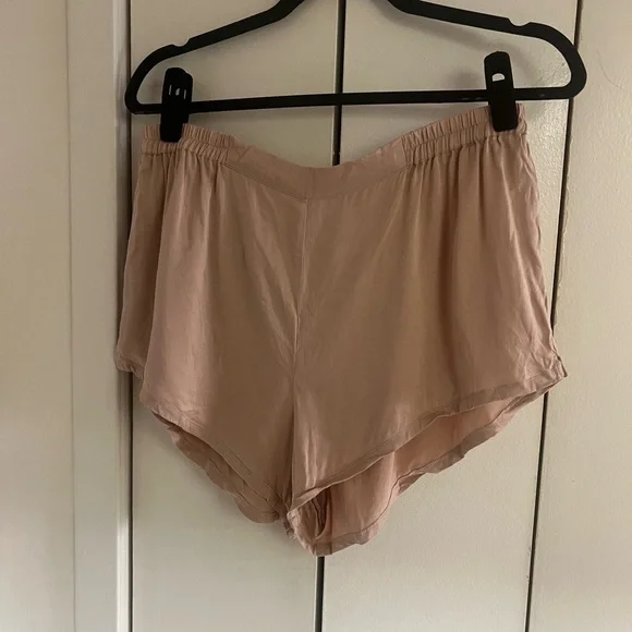 Quince Women's Washable Silk Sleepwear Set Size L Toasted Almond - Picture 5 of 10